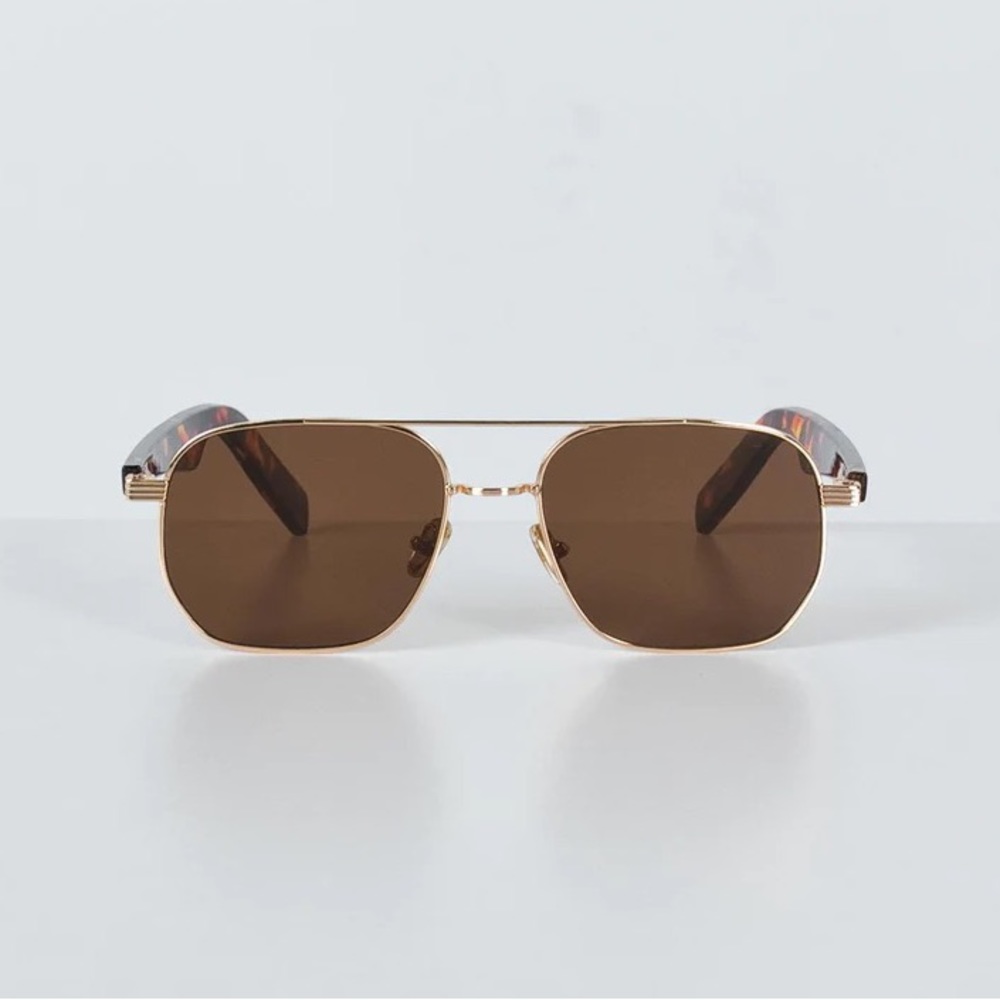 Princess Polly Figaro Sunglasses in Brown